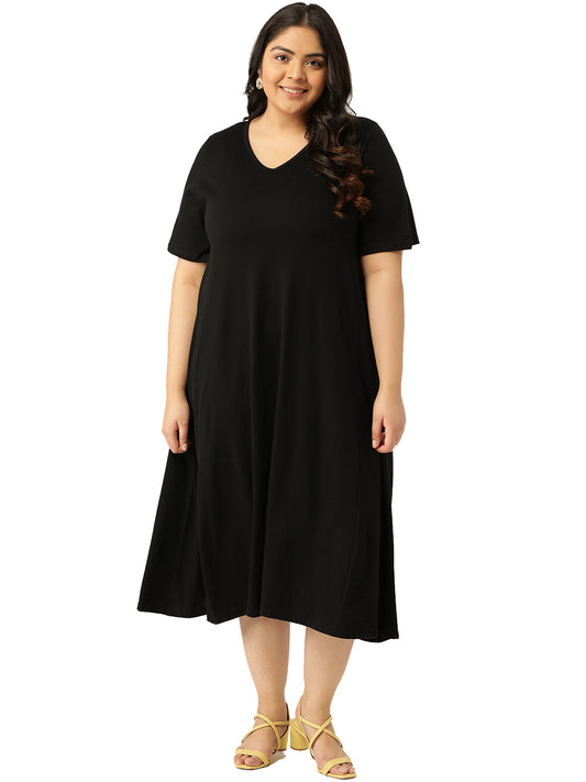 A-Line Midi Dress