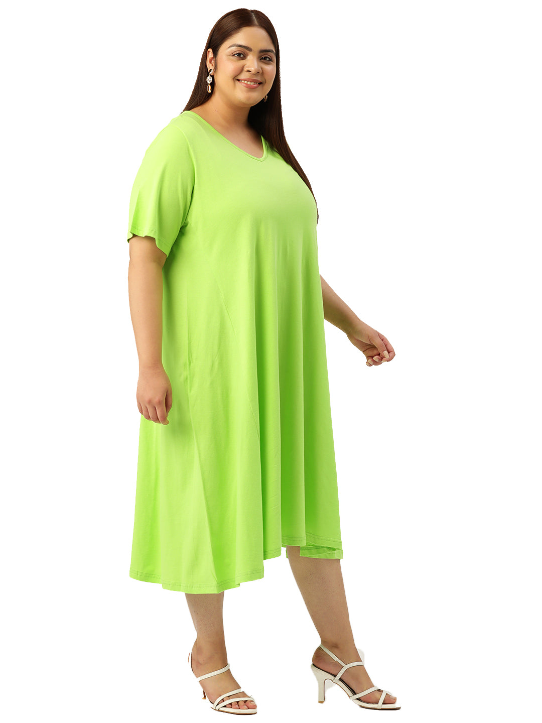 A-Line Midi Dress