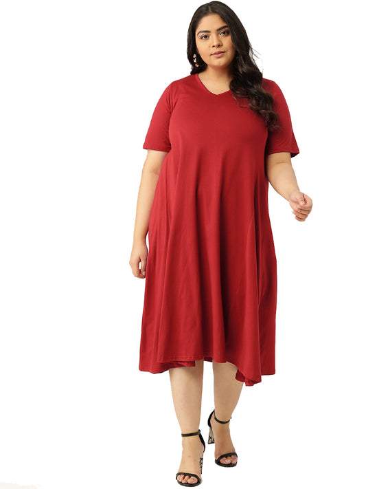 A-Line Midi Dress