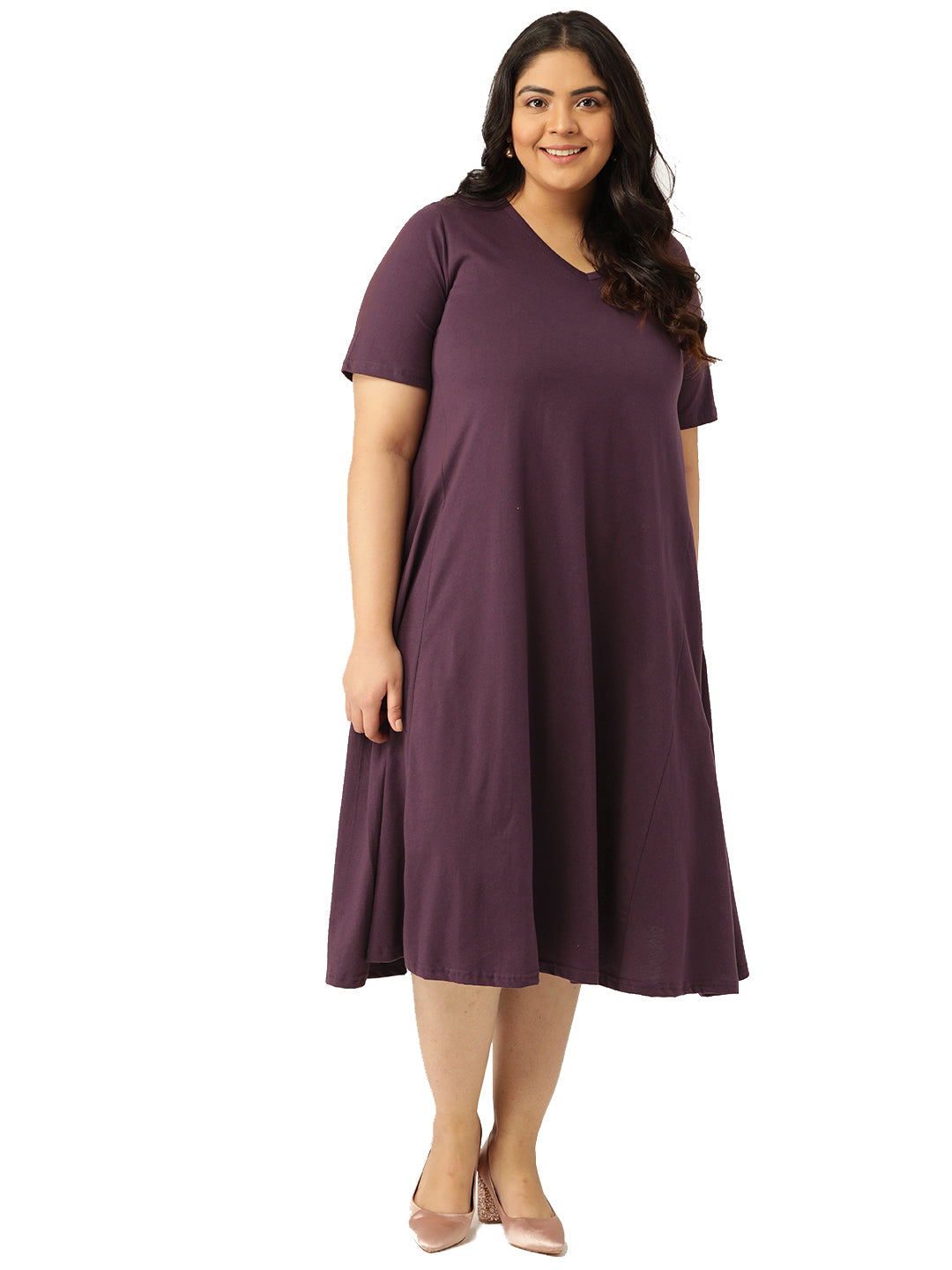 A-Line Midi Dress