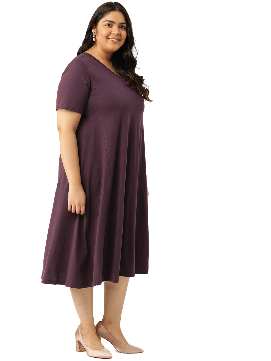 A-Line Midi Dress
