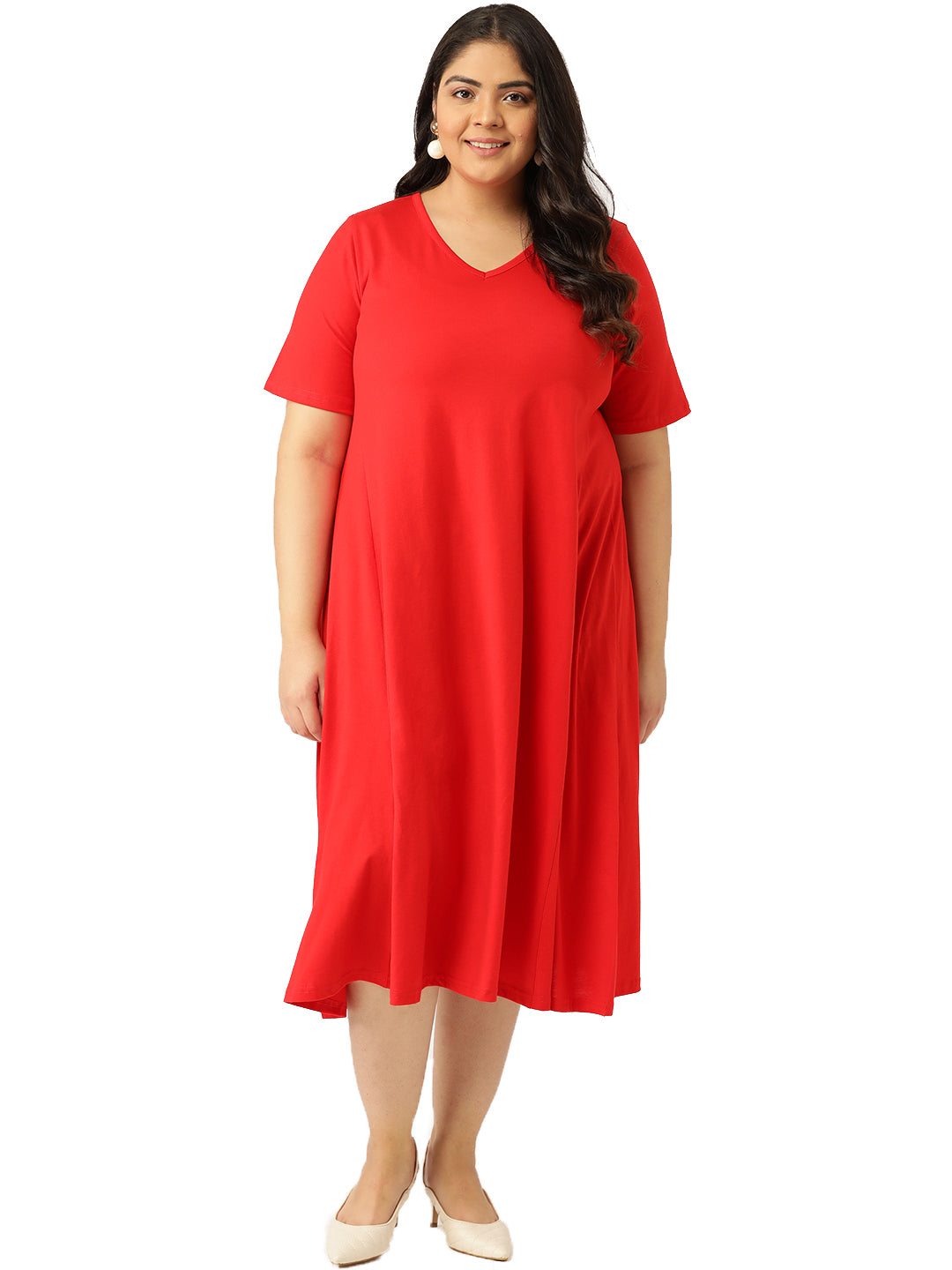 A-Line Midi Dress