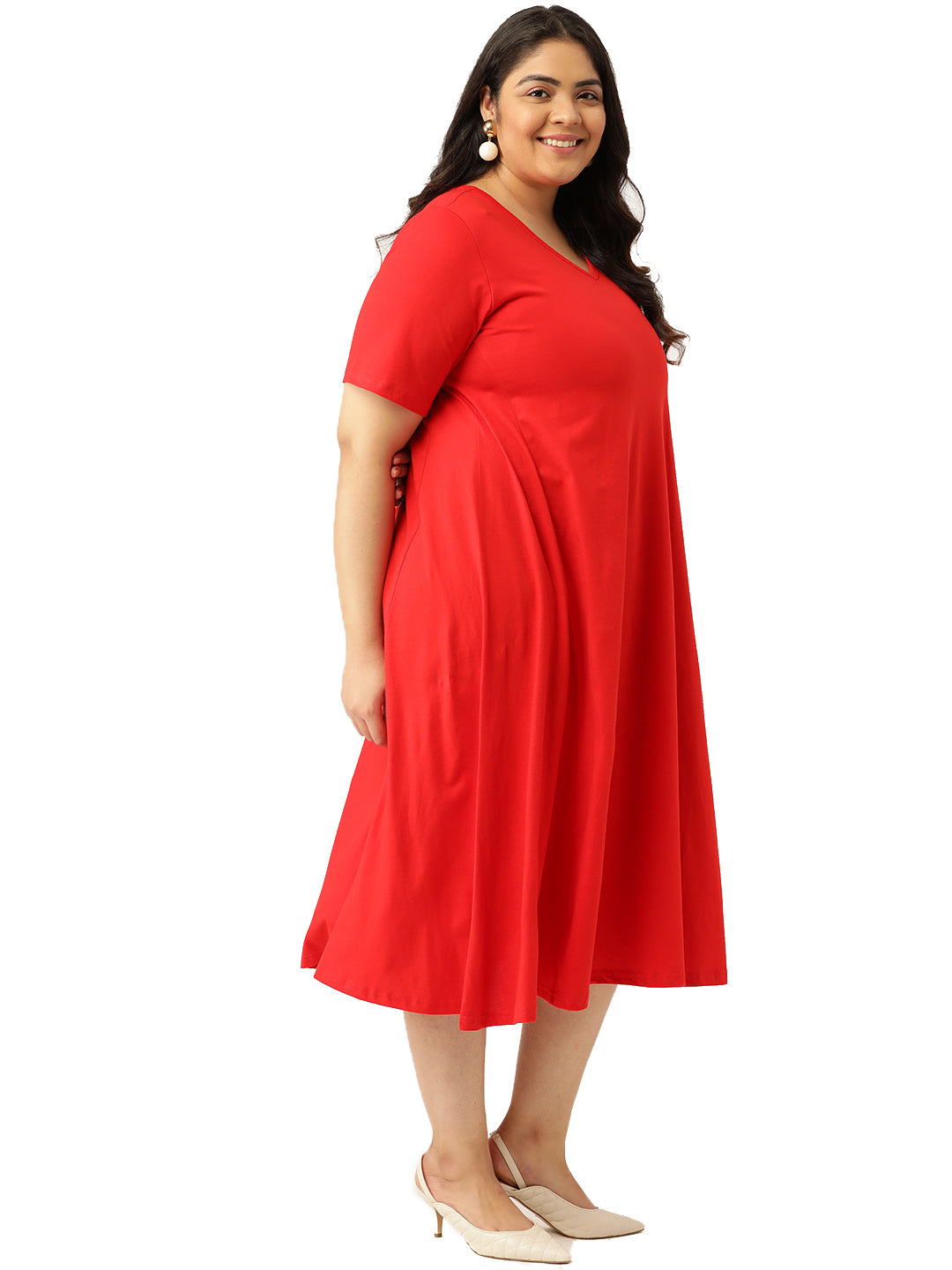 A-Line Midi Dress