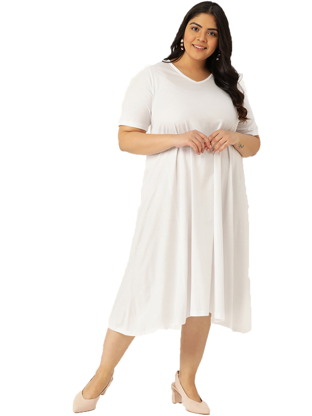 A-Line Midi Dress