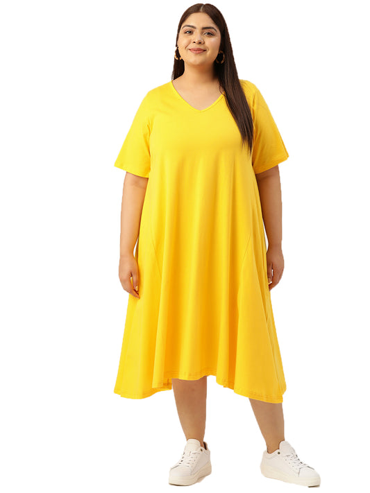 A-Line Midi Dress