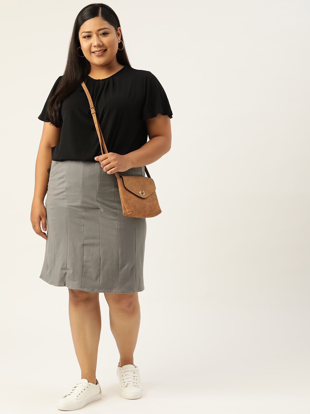 Modern & Fashionable Look Women’s Plus Size Skirt