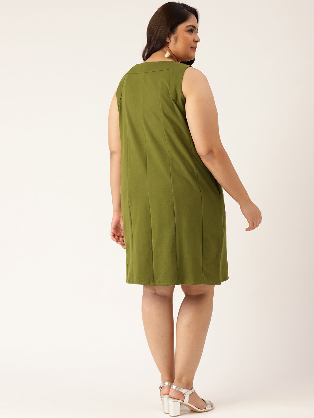 Plus Size Cotton Knitted Dress