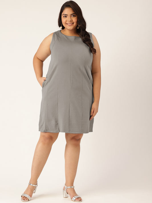 Plus Size Cotton Knitted Dress