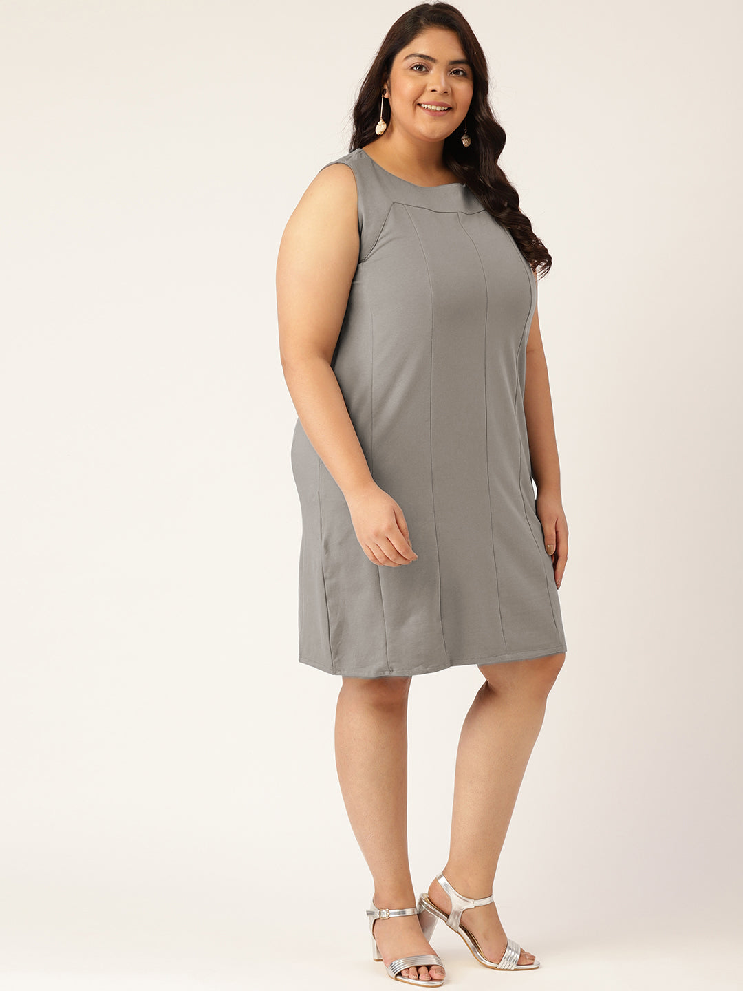 Plus Size Cotton Knitted Dress
