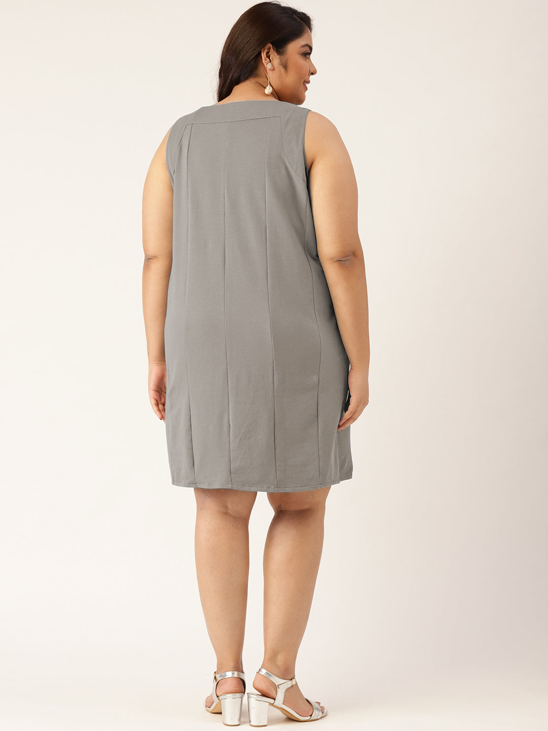 Plus Size Cotton Knitted Dress