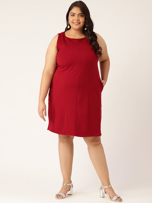 Plus Size Cotton Knitted Dress