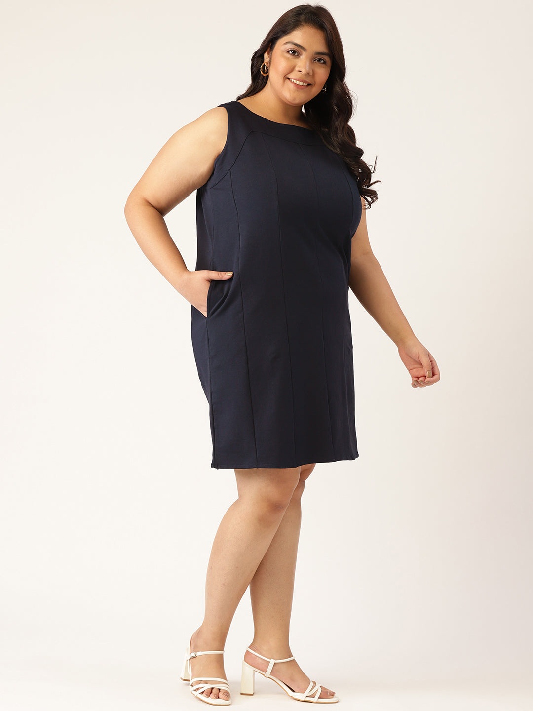 Plus Size Cotton Knitted Dress