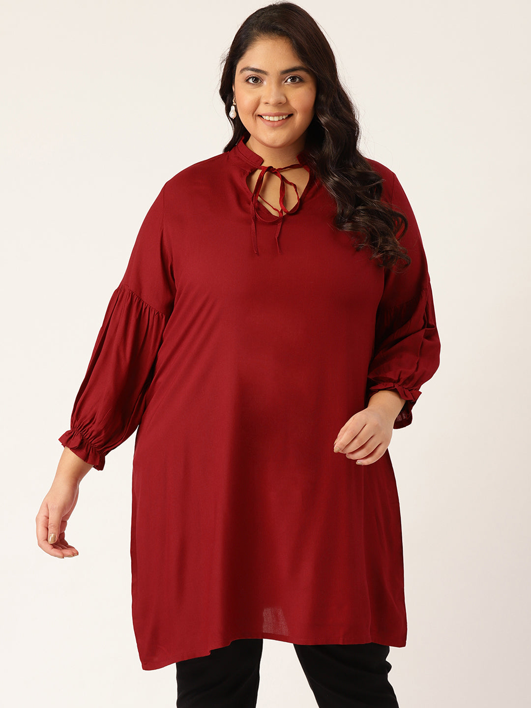 Plus Size Longline Tunic