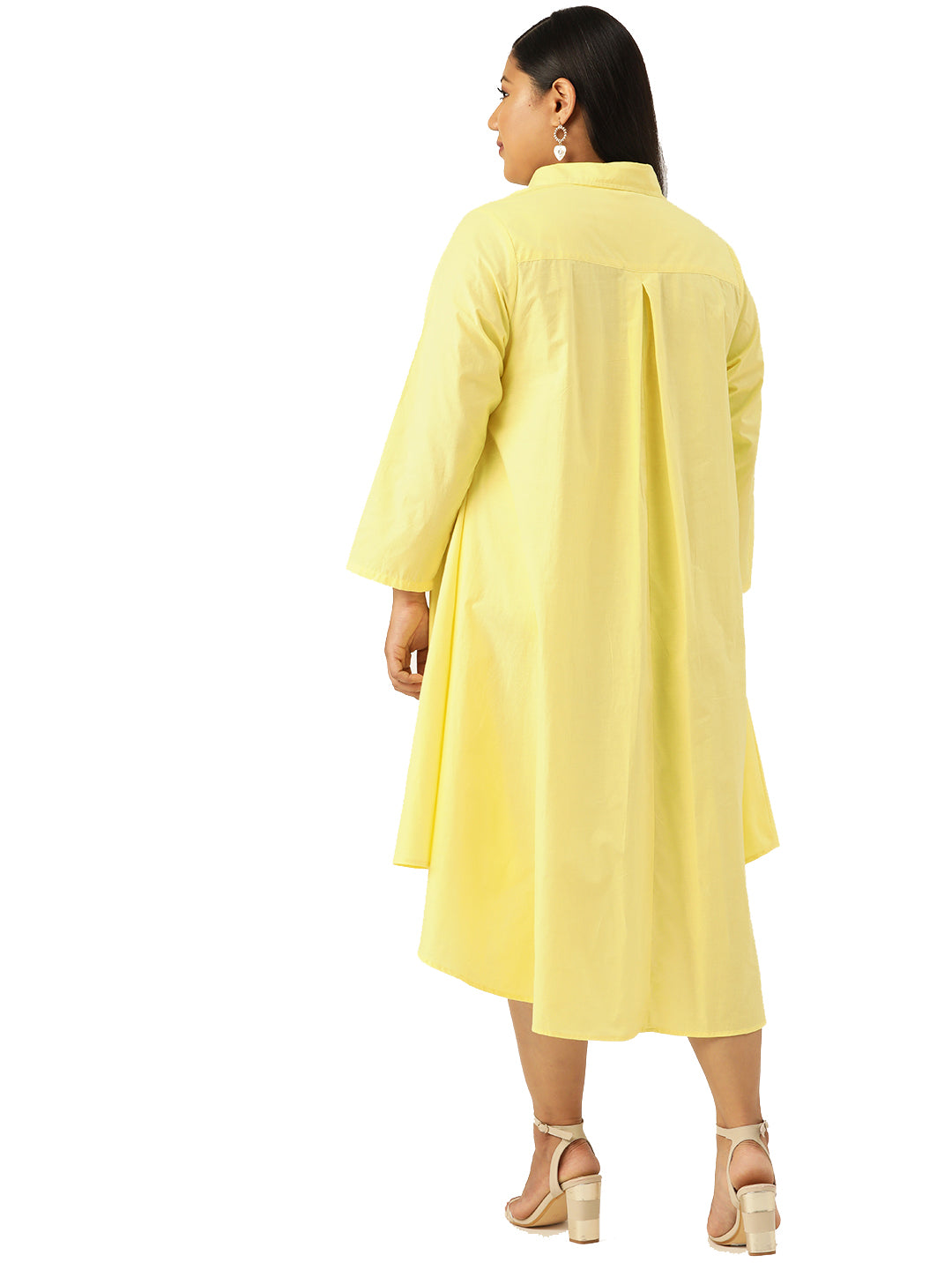 Plus Size Shirt Collar Dress
