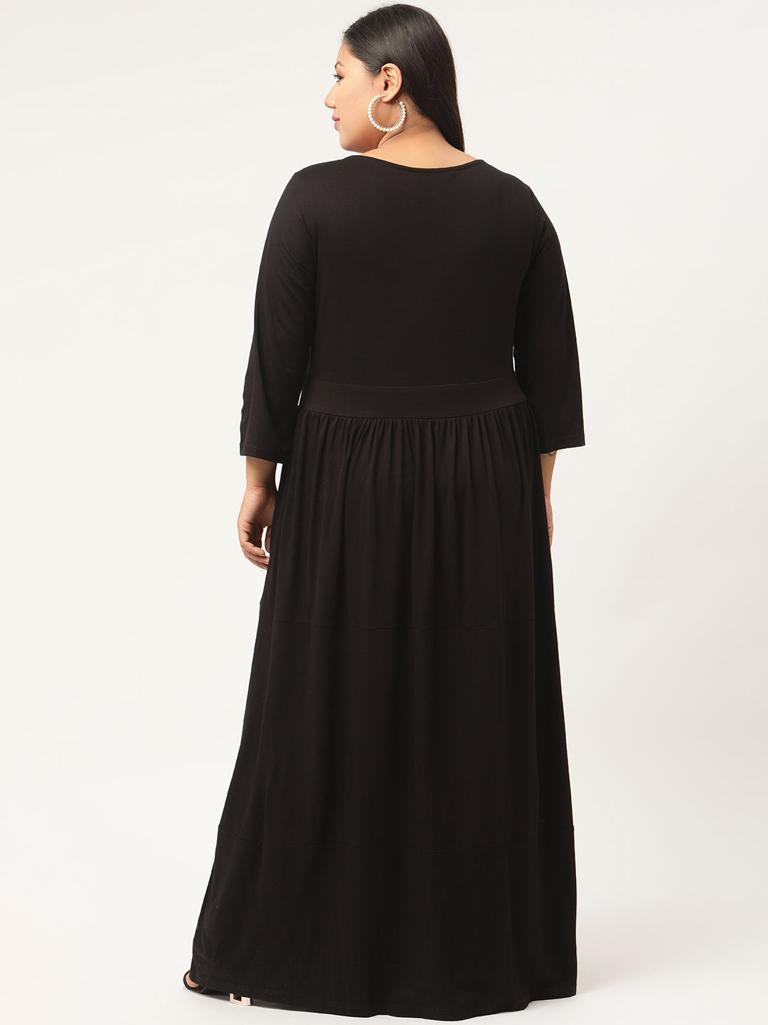Plus Size Party Wear Knitted Maxi Dress