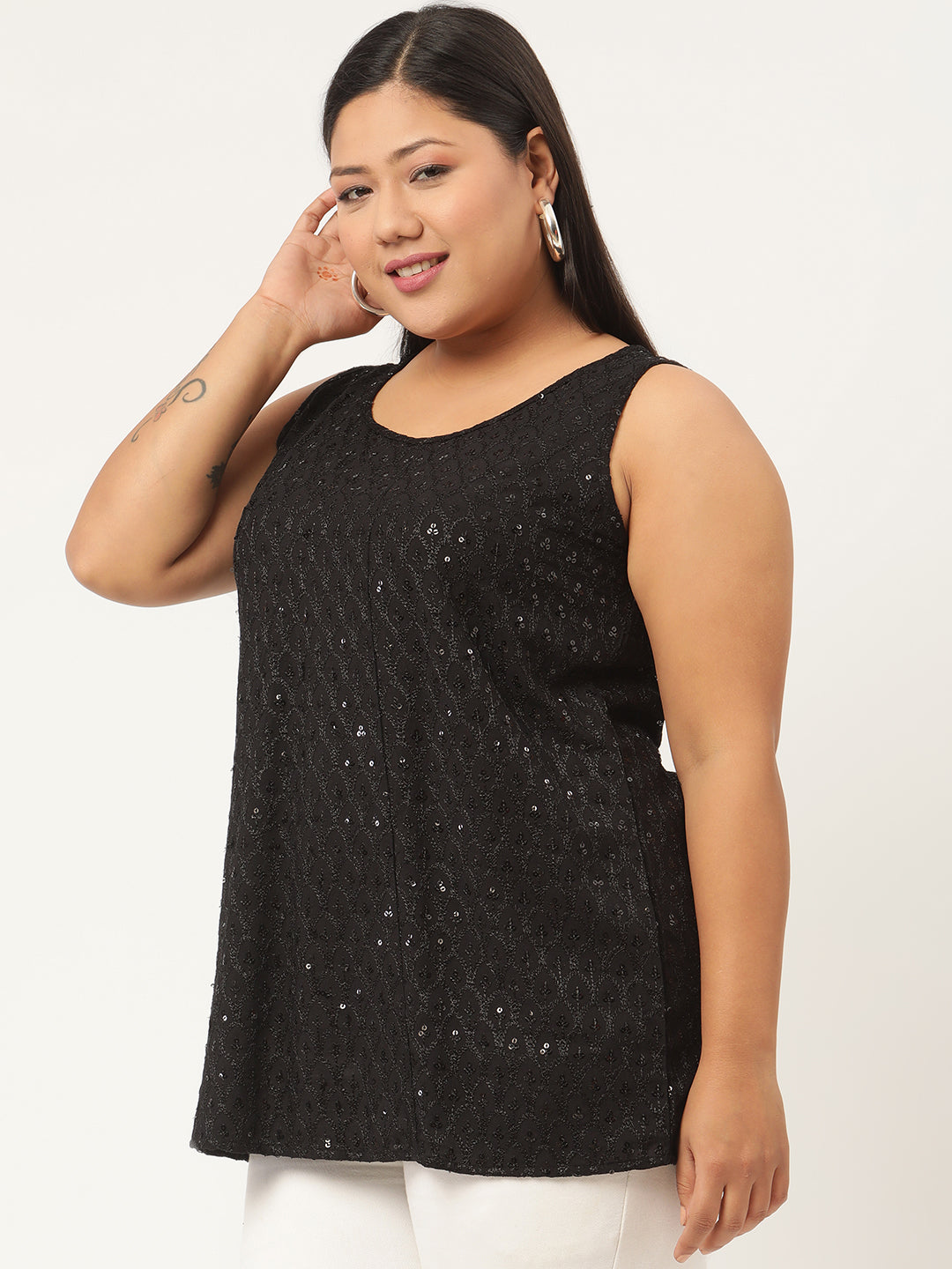 Stylish Plus Size Women Casual Top