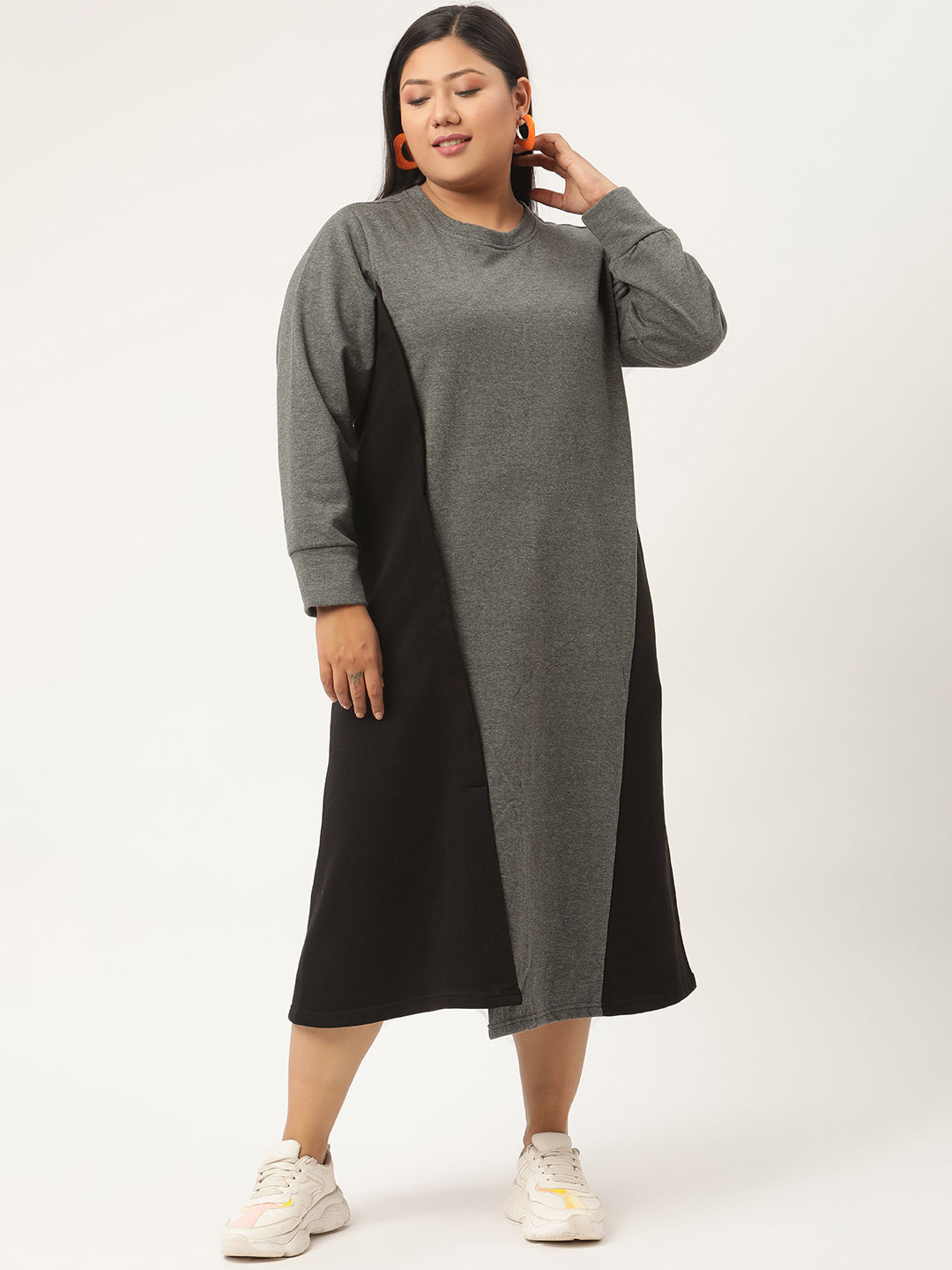 Line & Form Midi Fleece Dress