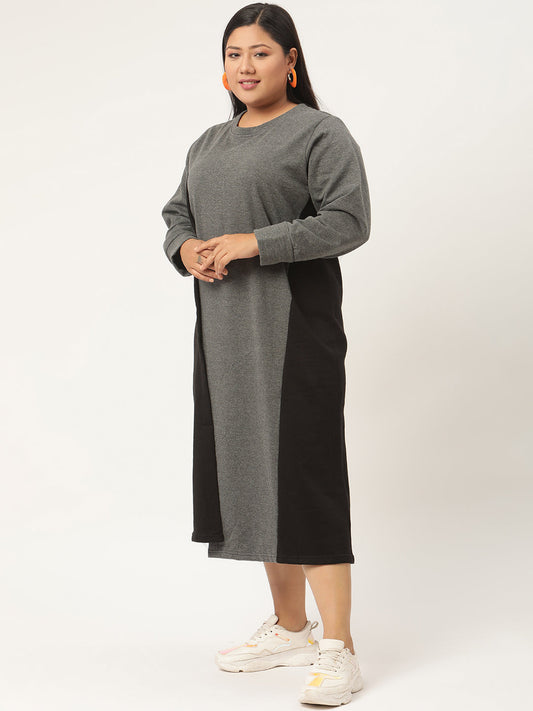 Line & Form Midi Fleece Dress