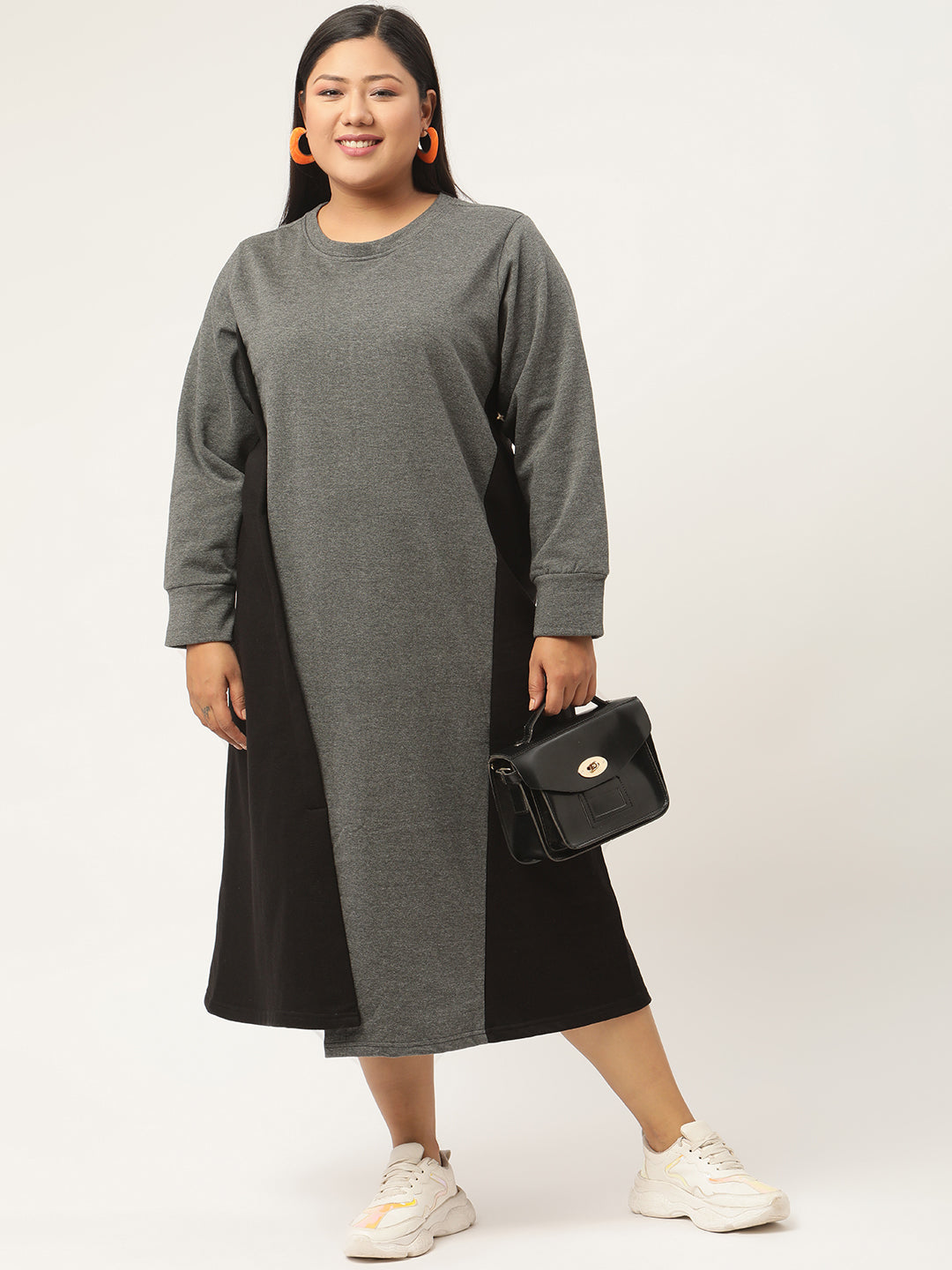 Line & Form Midi Fleece Dress