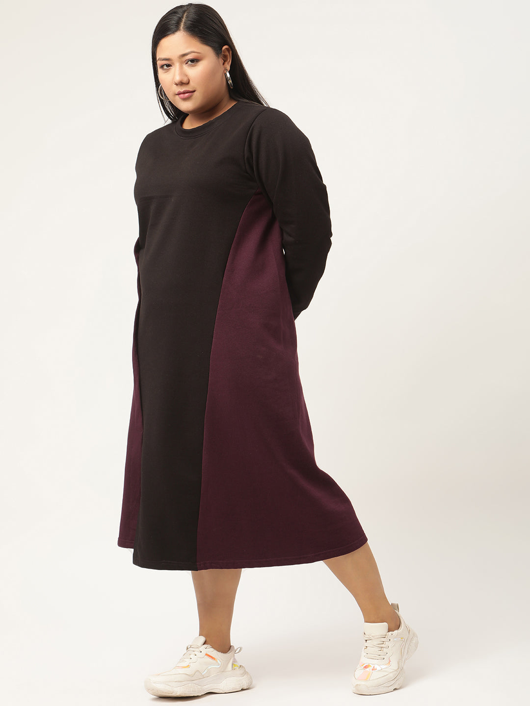 Line & Form Midi Fleece Dress