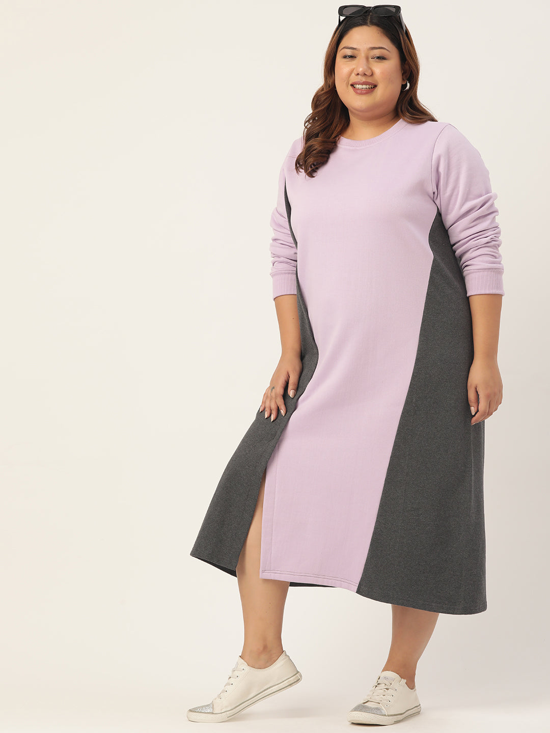 Line & Form Midi Fleece Dress