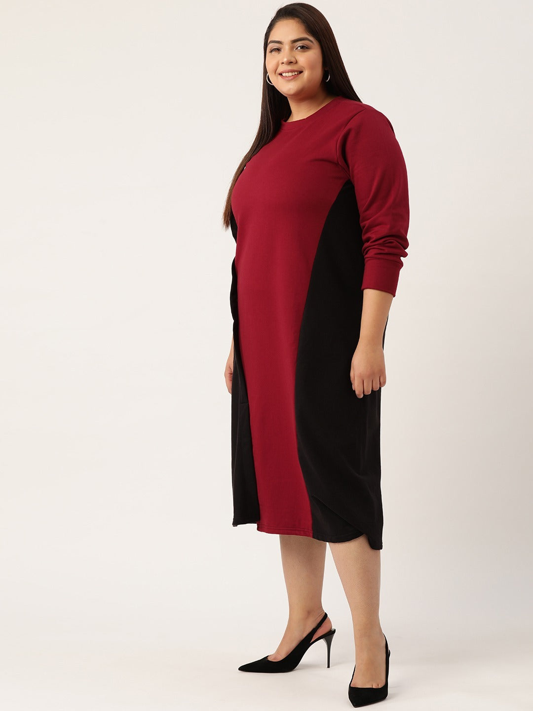 Line & Form Midi Fleece Dress