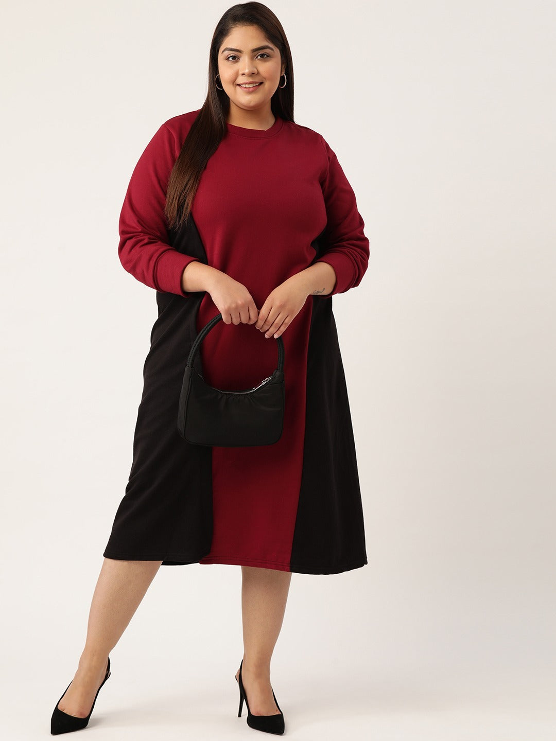 Line & Form Midi Fleece Dress