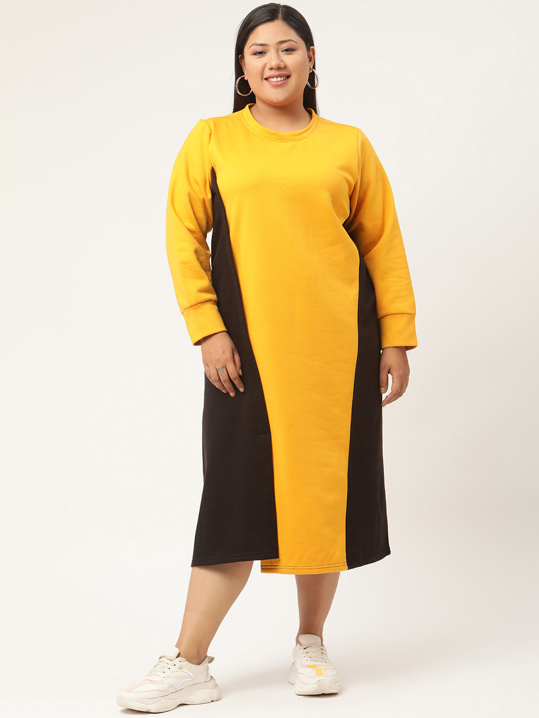 Line & Form Midi Fleece Dress