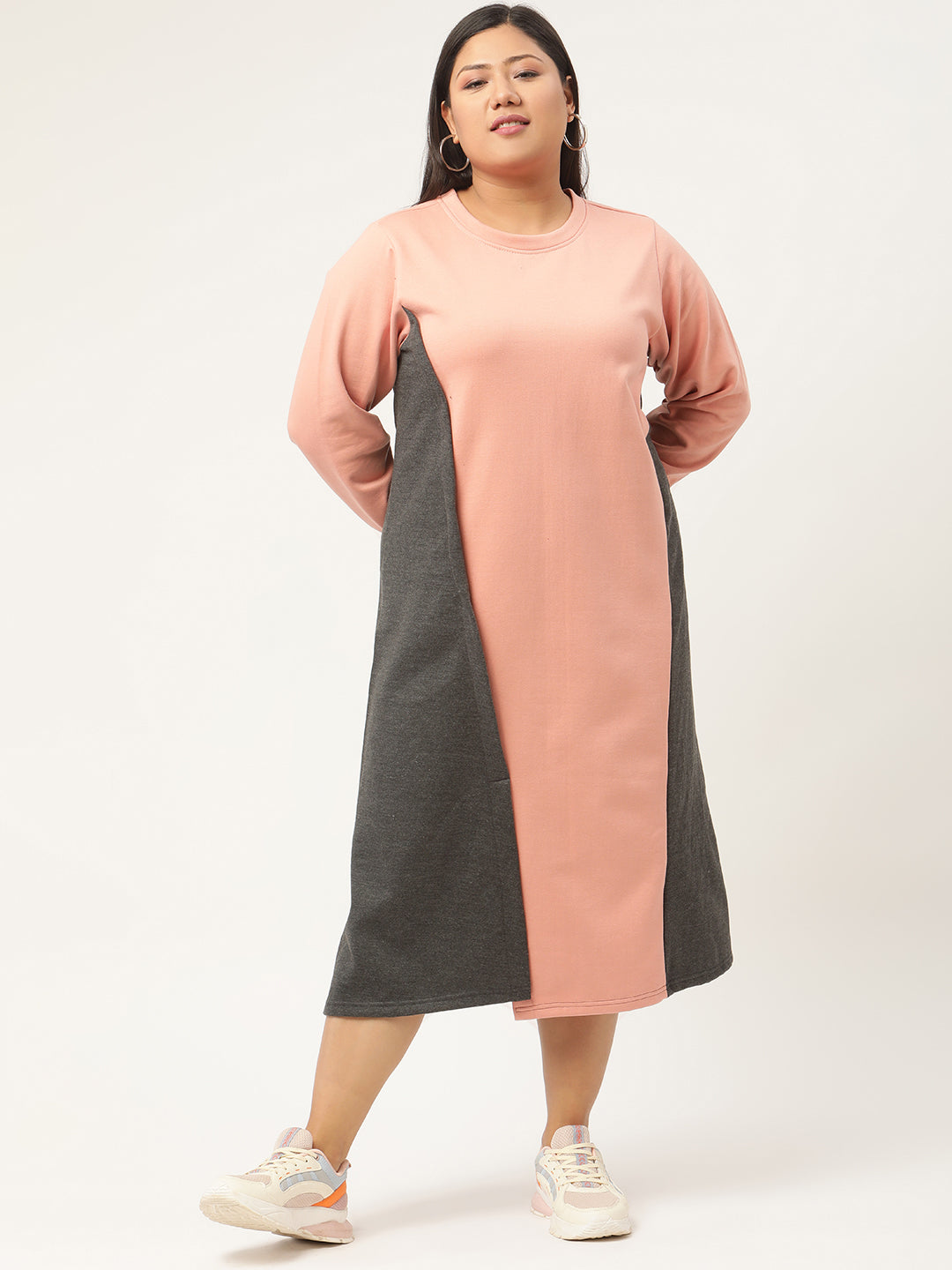 Line & Form Midi Fleece Dress