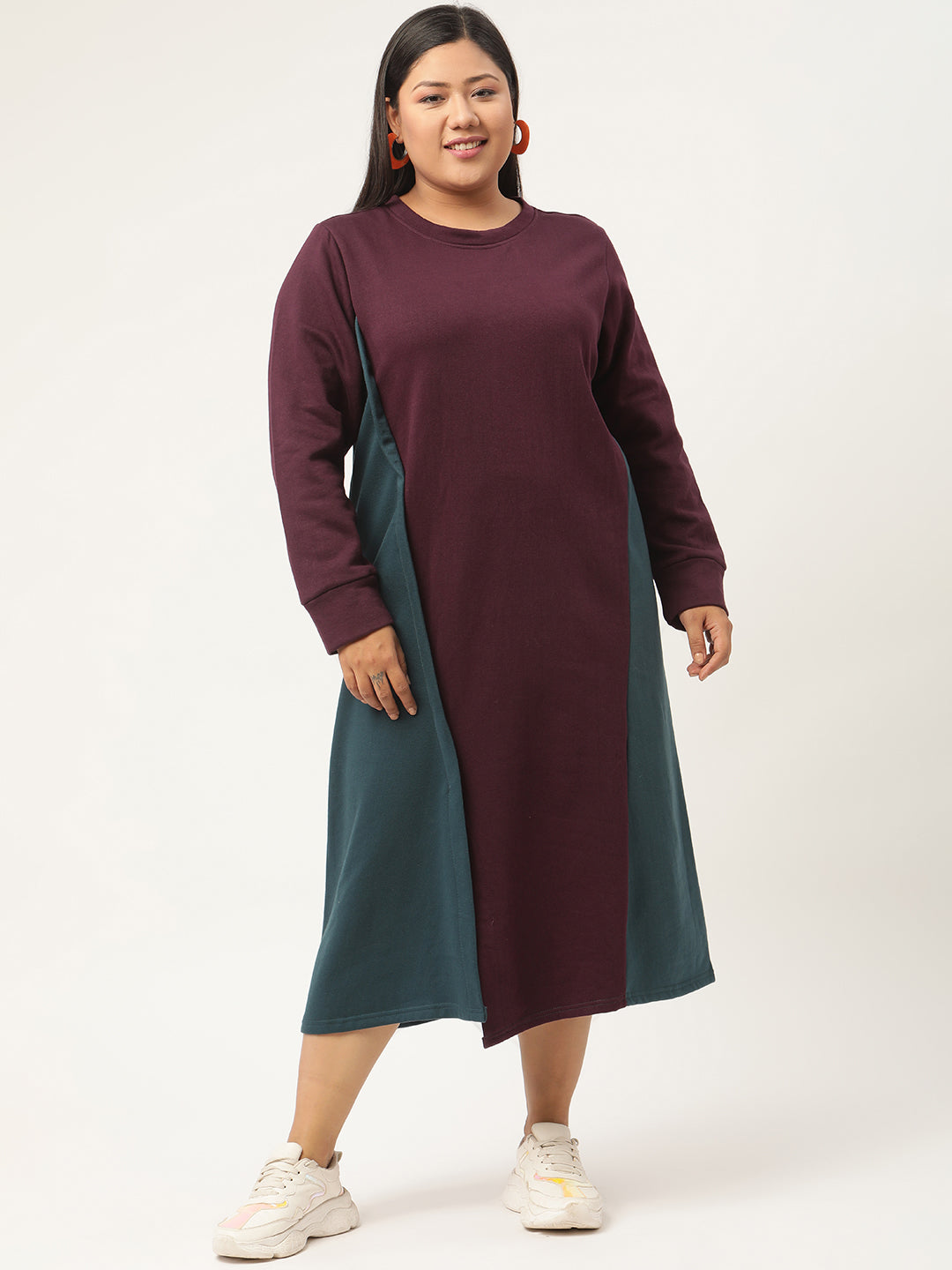 Line & Form Midi Fleece Dress