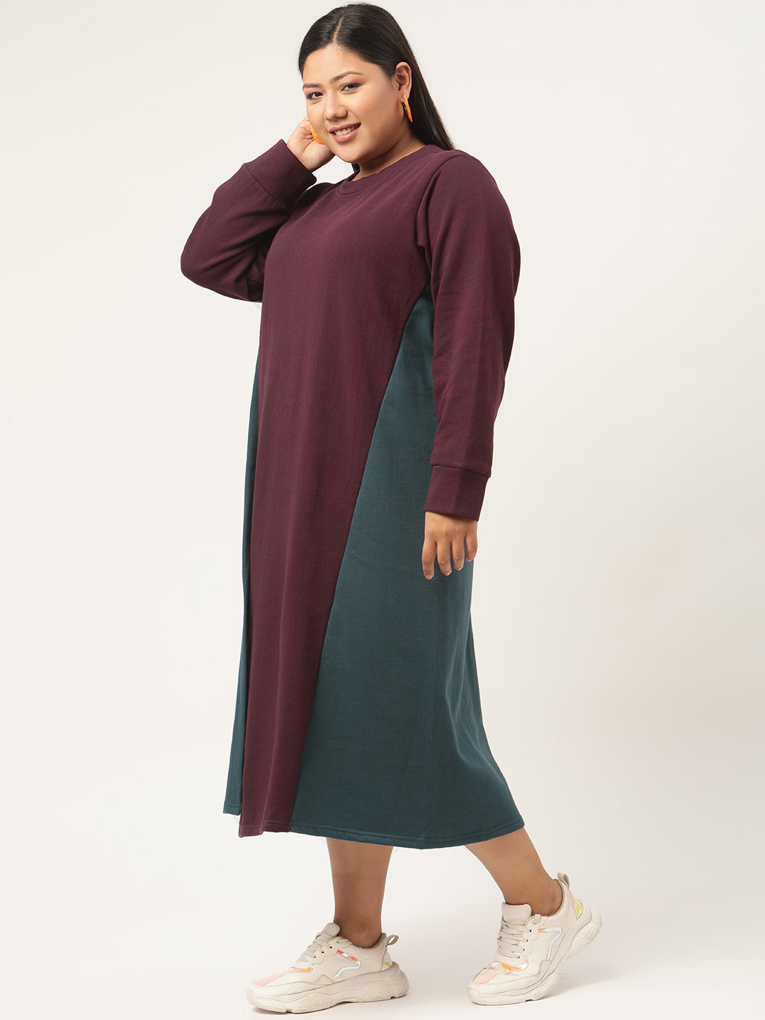Line & Form Midi Fleece Dress