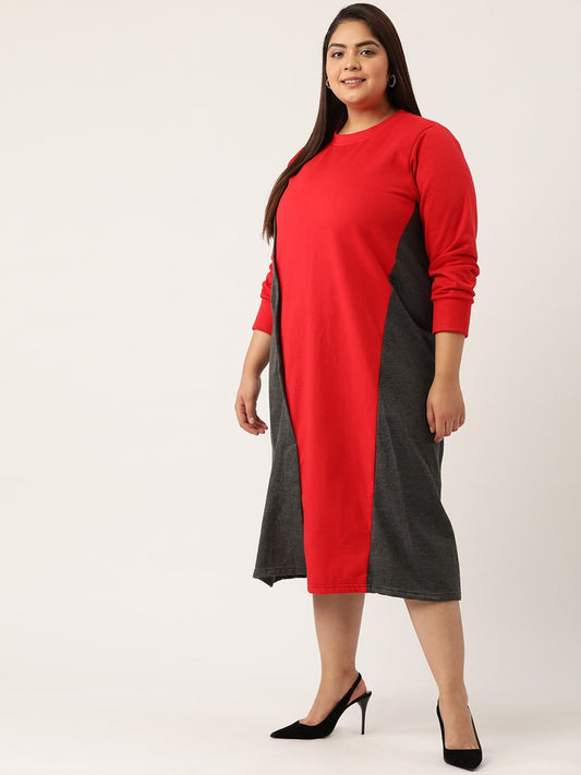 Line & Form Midi Fleece Dress