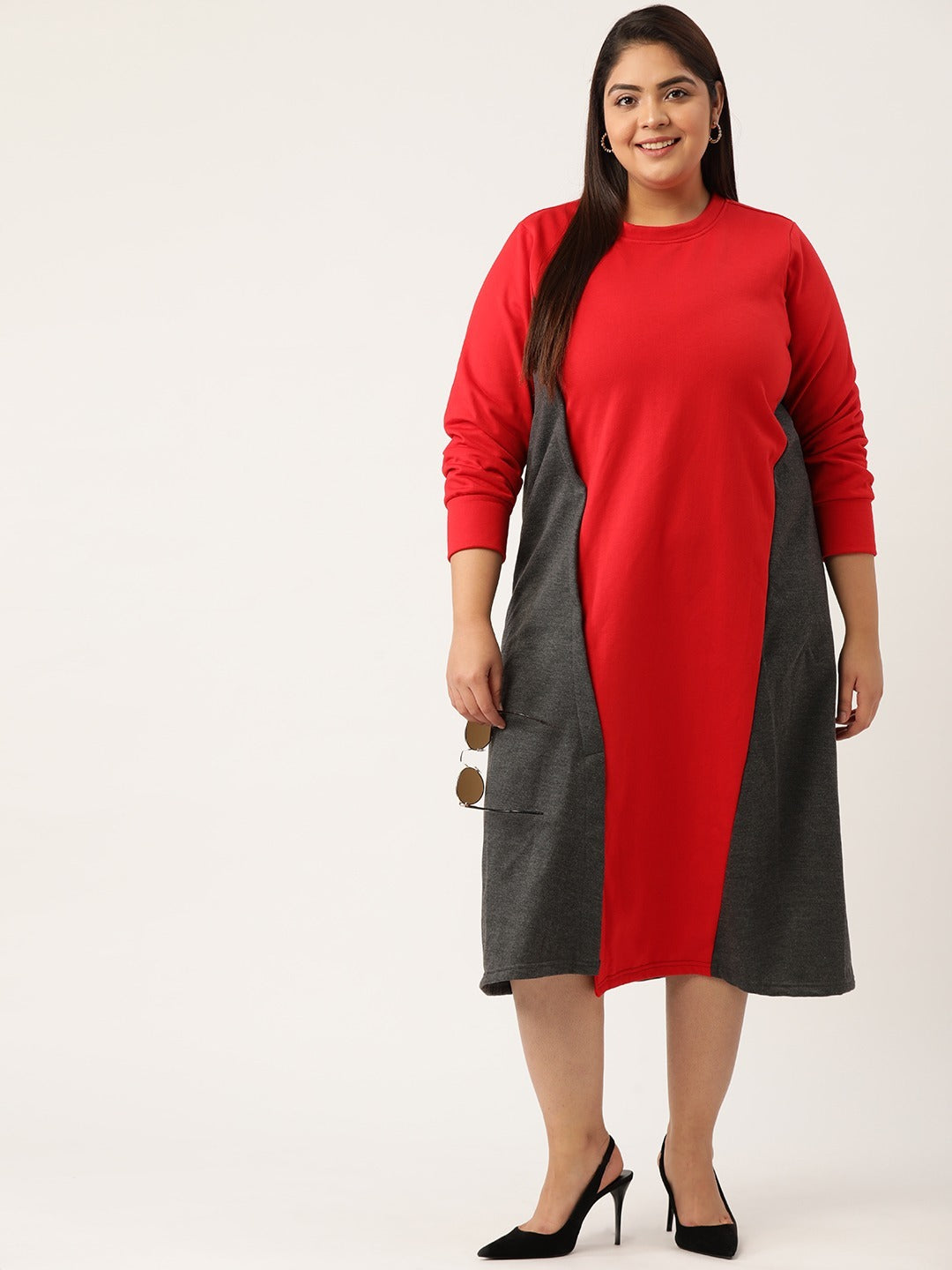 Line & Form Midi Fleece Dress