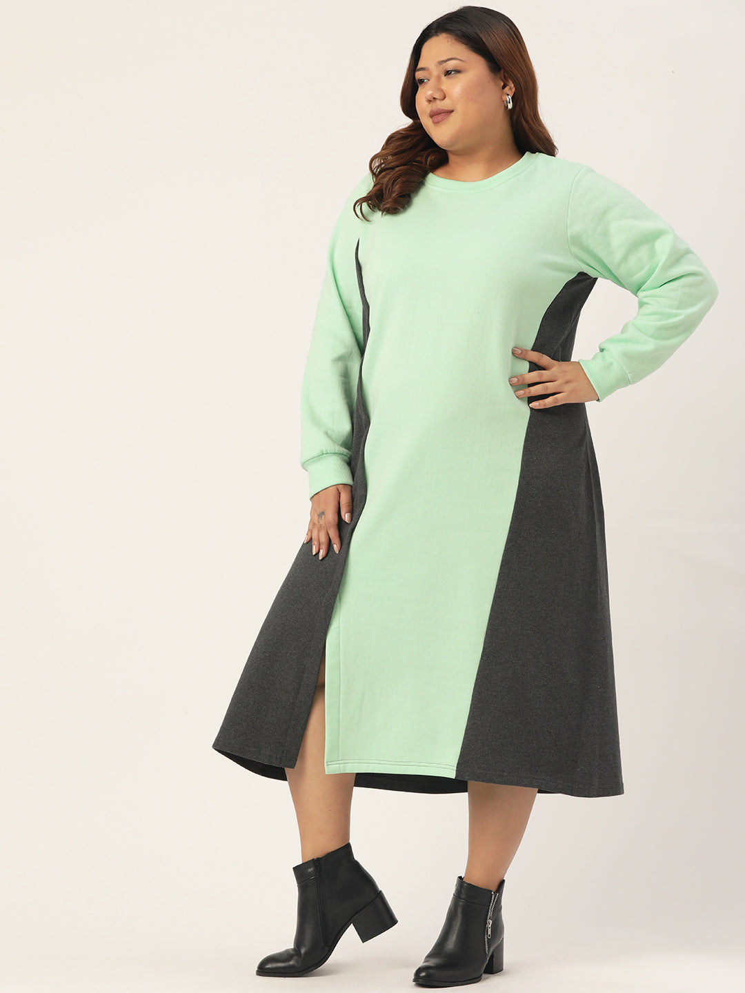 Line & Form Midi Fleece Dress