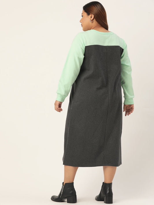 Line & Form Midi Fleece Dress