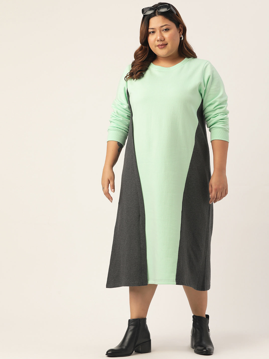 Line & Form Midi Fleece Dress