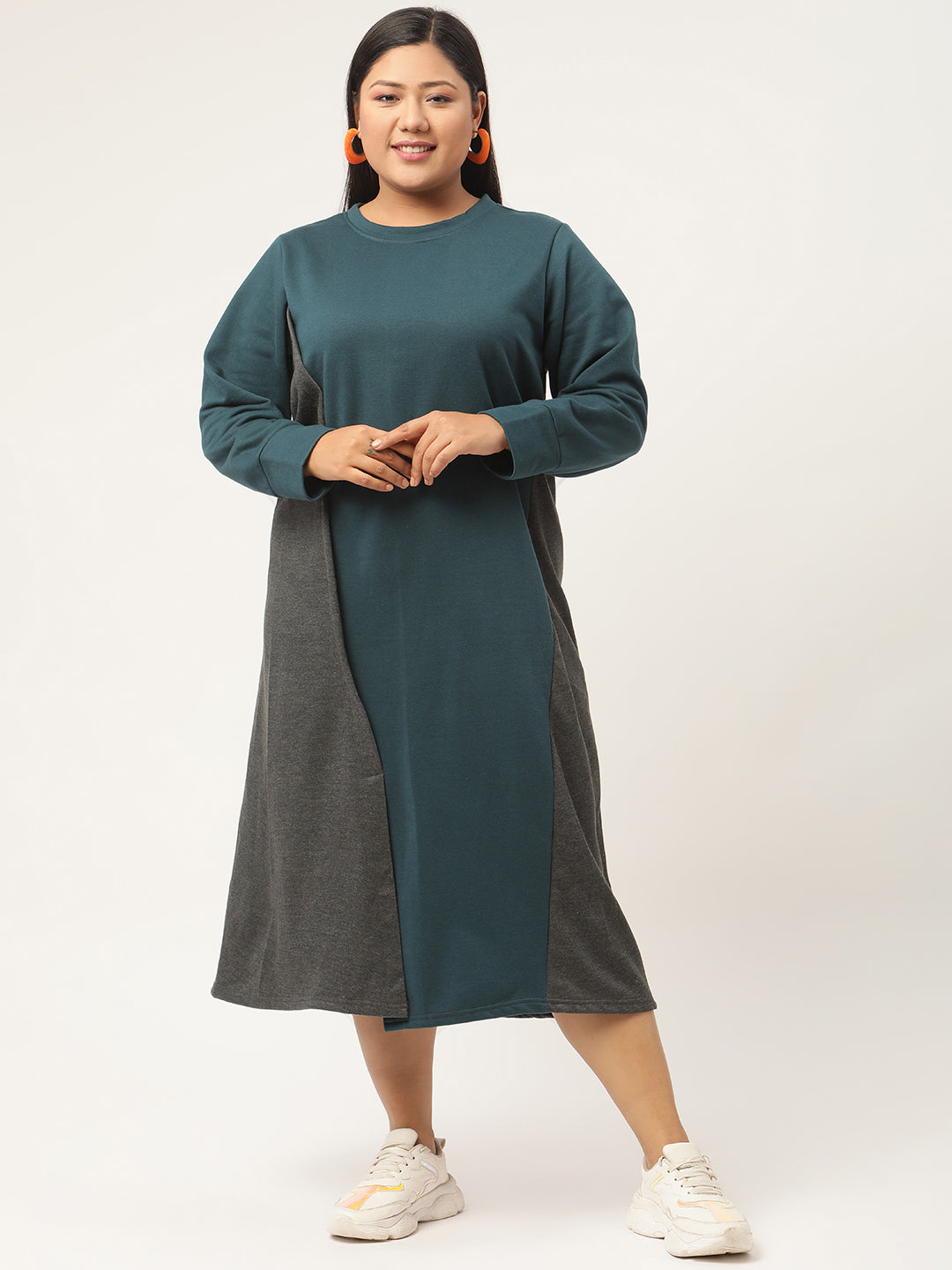 Line & Form Midi Fleece Dress