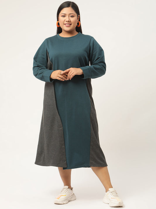 Line & Form Midi Fleece Dress