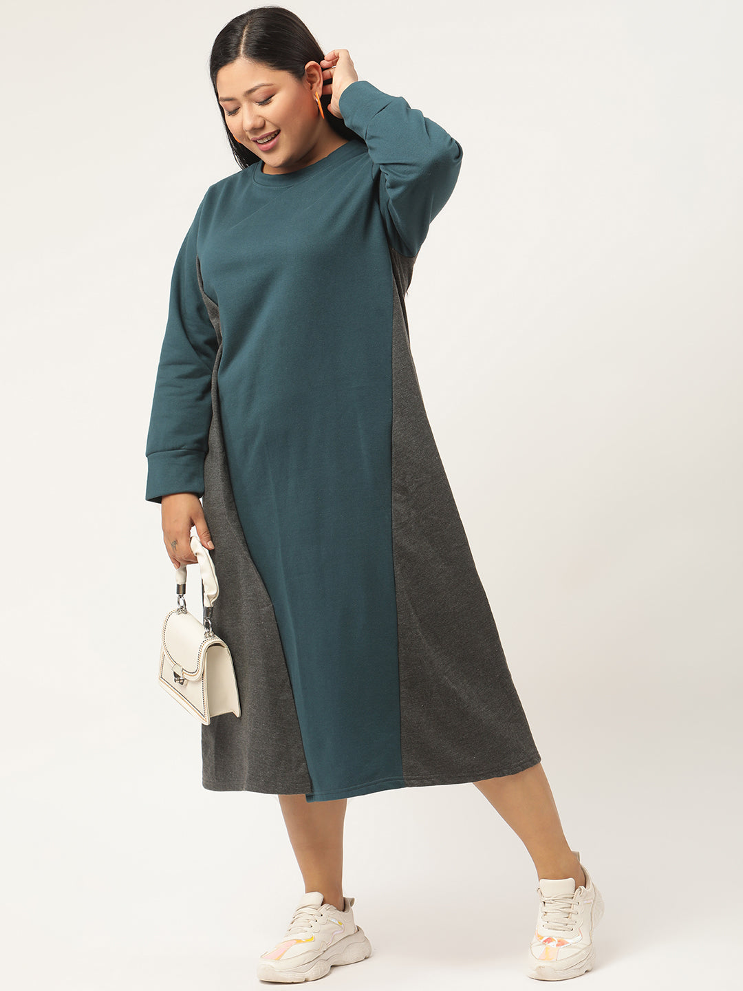 Line & Form Midi Fleece Dress