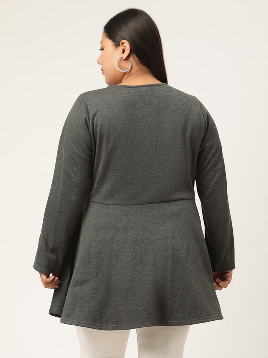 Wrap Intent Fleece Tunic