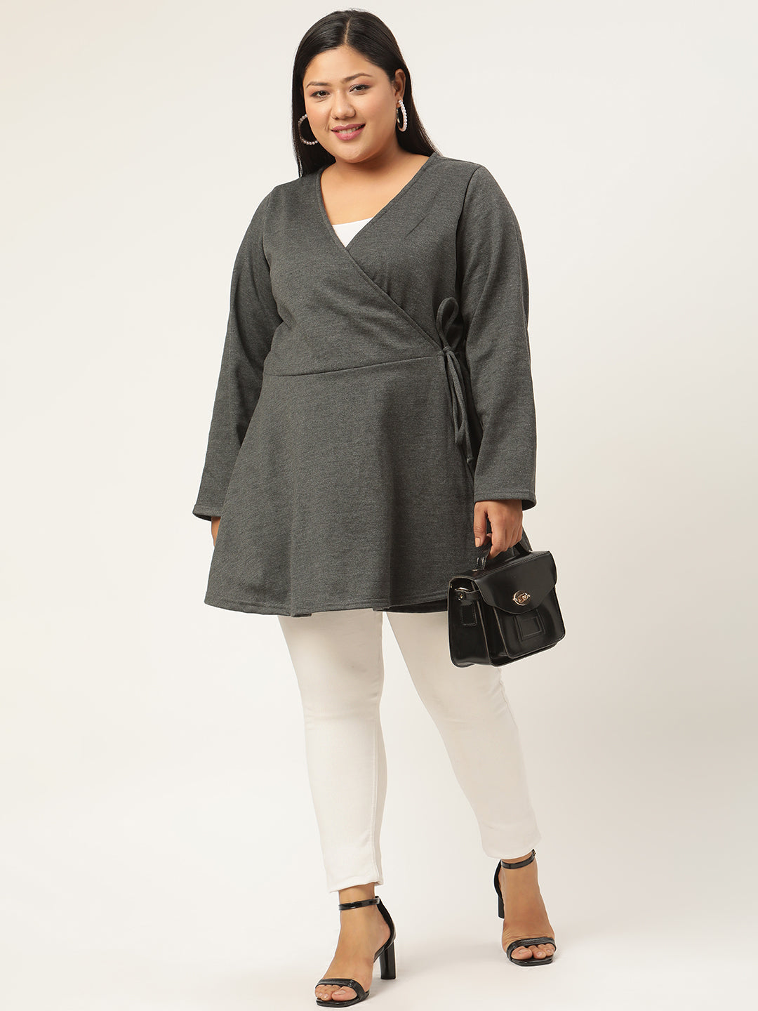 Wrap Intent Fleece Tunic