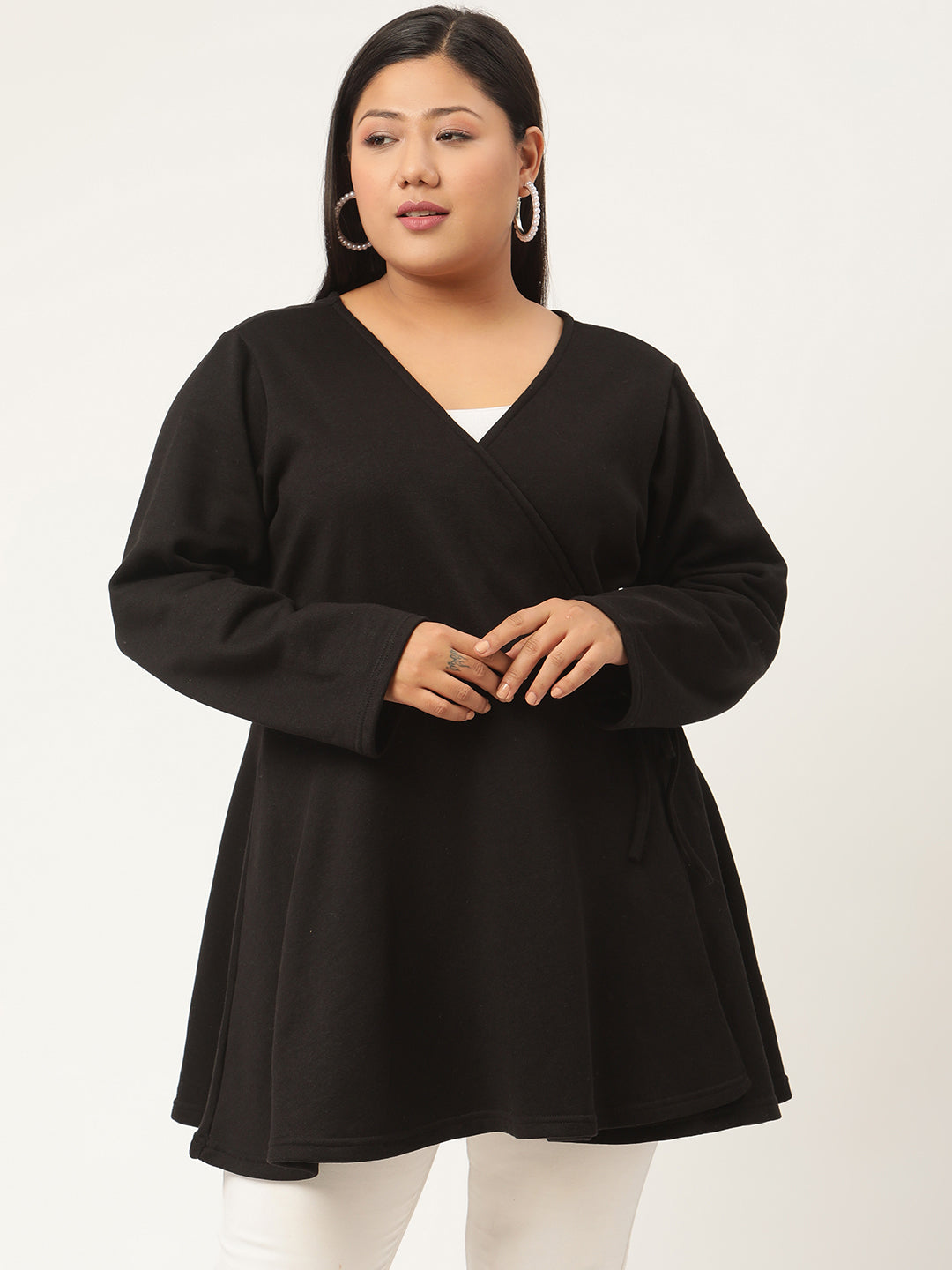 Wrap Intent Fleece Tunic