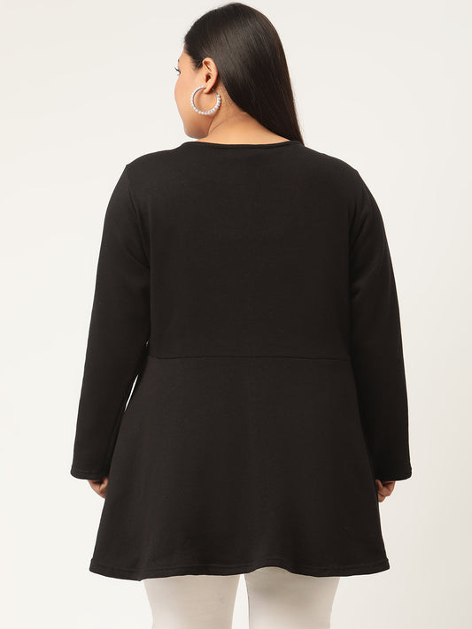 Wrap Intent Fleece Tunic