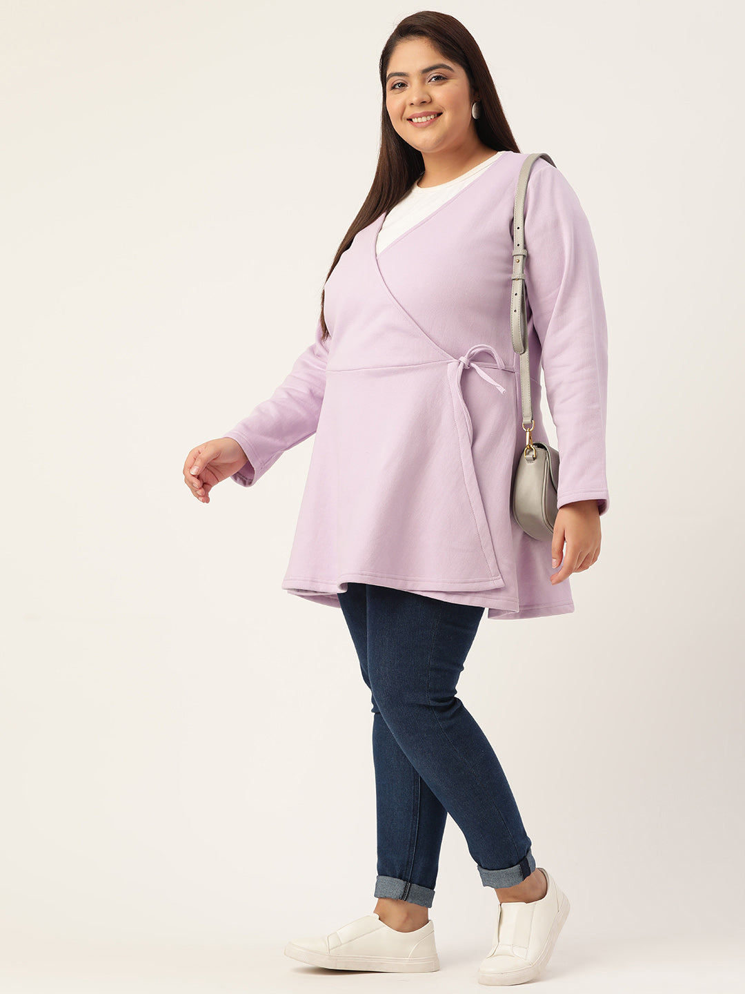 Wrap Intent Fleece Tunic