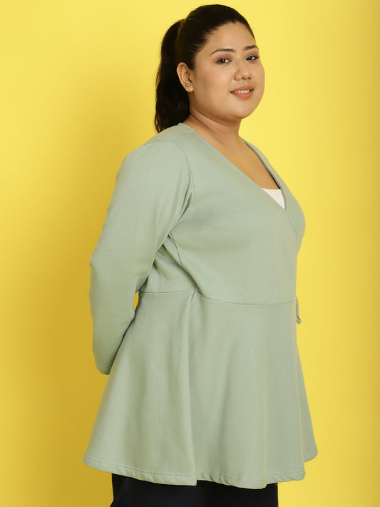 Wrap Intent Fleece Tunic