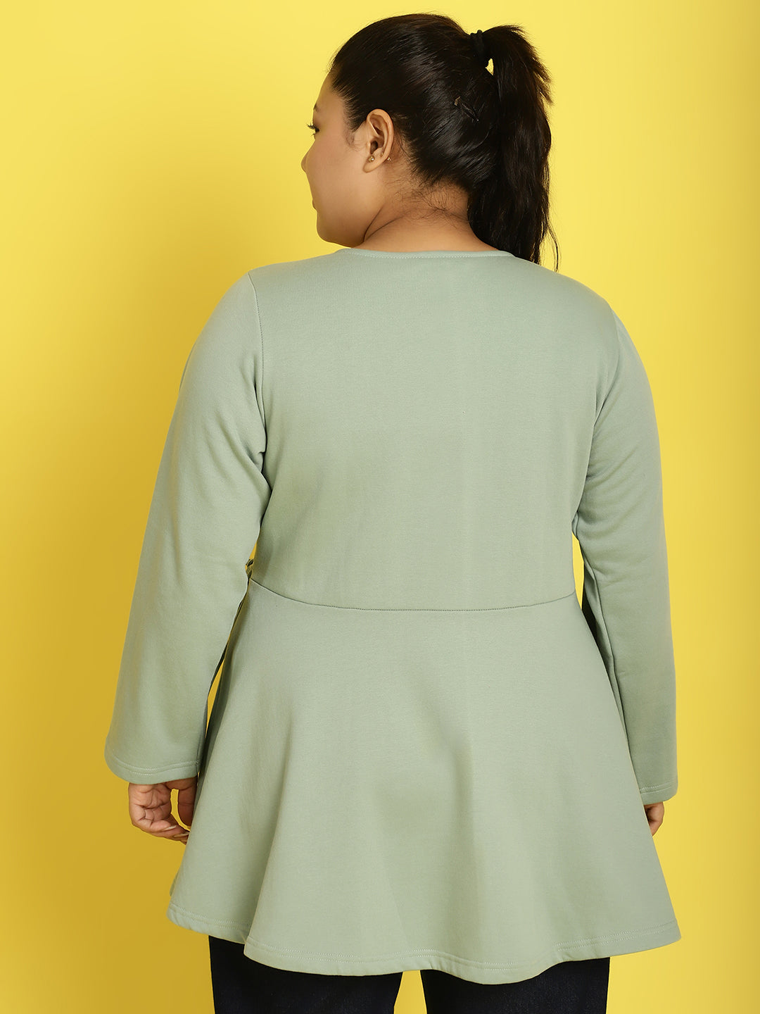 Wrap Intent Fleece Tunic