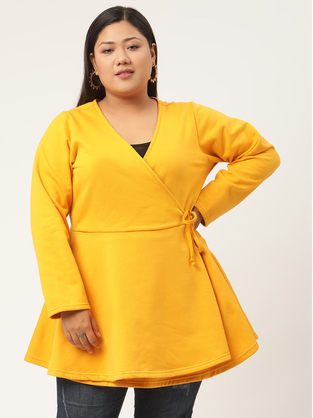 Wrap Intent Fleece Tunic
