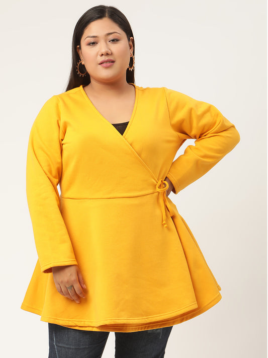 Plus Size Women’s Plus Size Women’s Fleece Tunic | Mustard | 2XL, 3XL & 5XL | Limited Stock