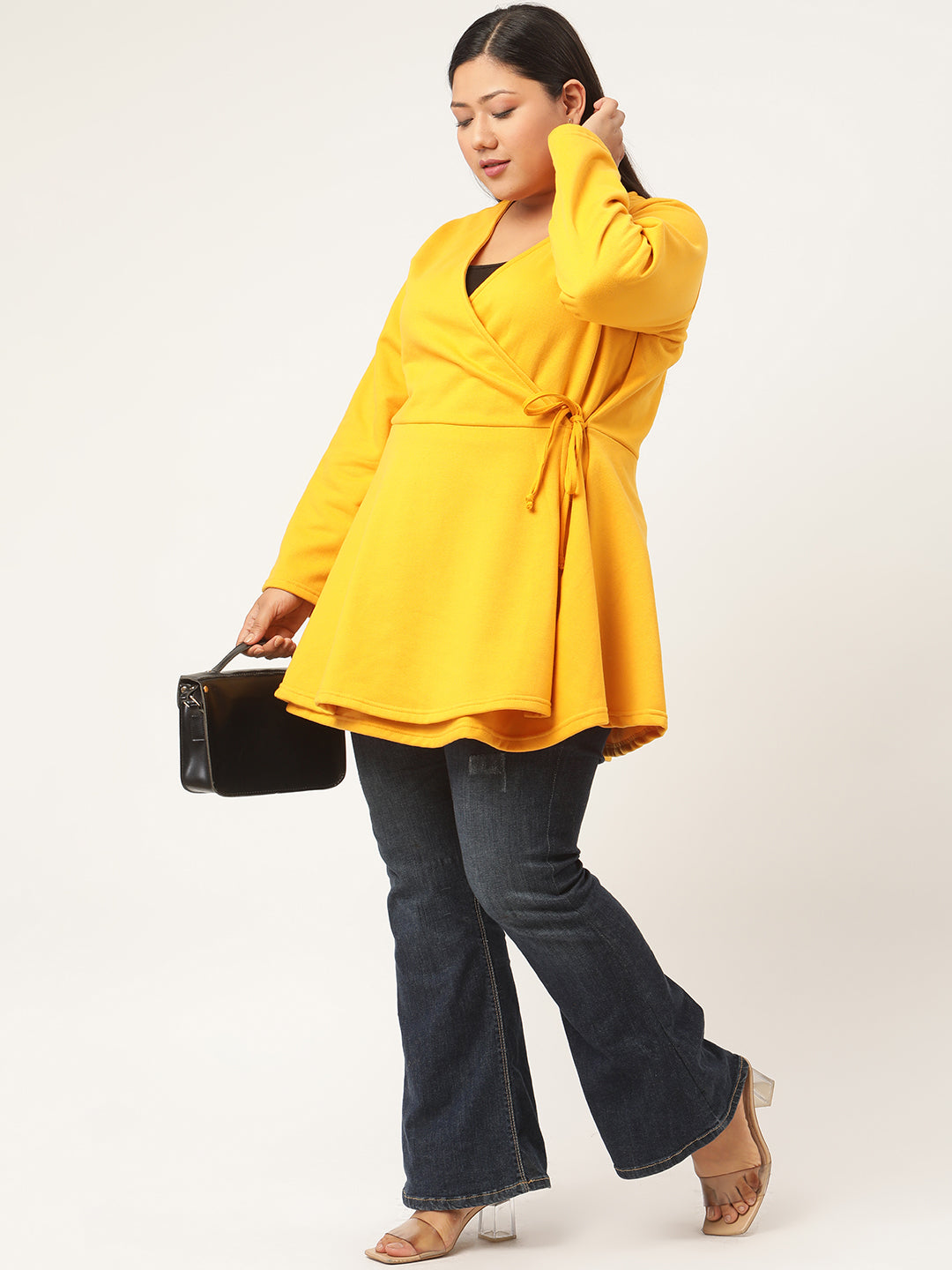Wrap Intent Fleece Tunic