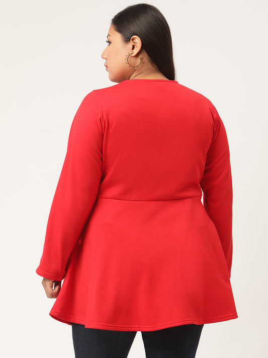 Wrap Intent Fleece Tunic